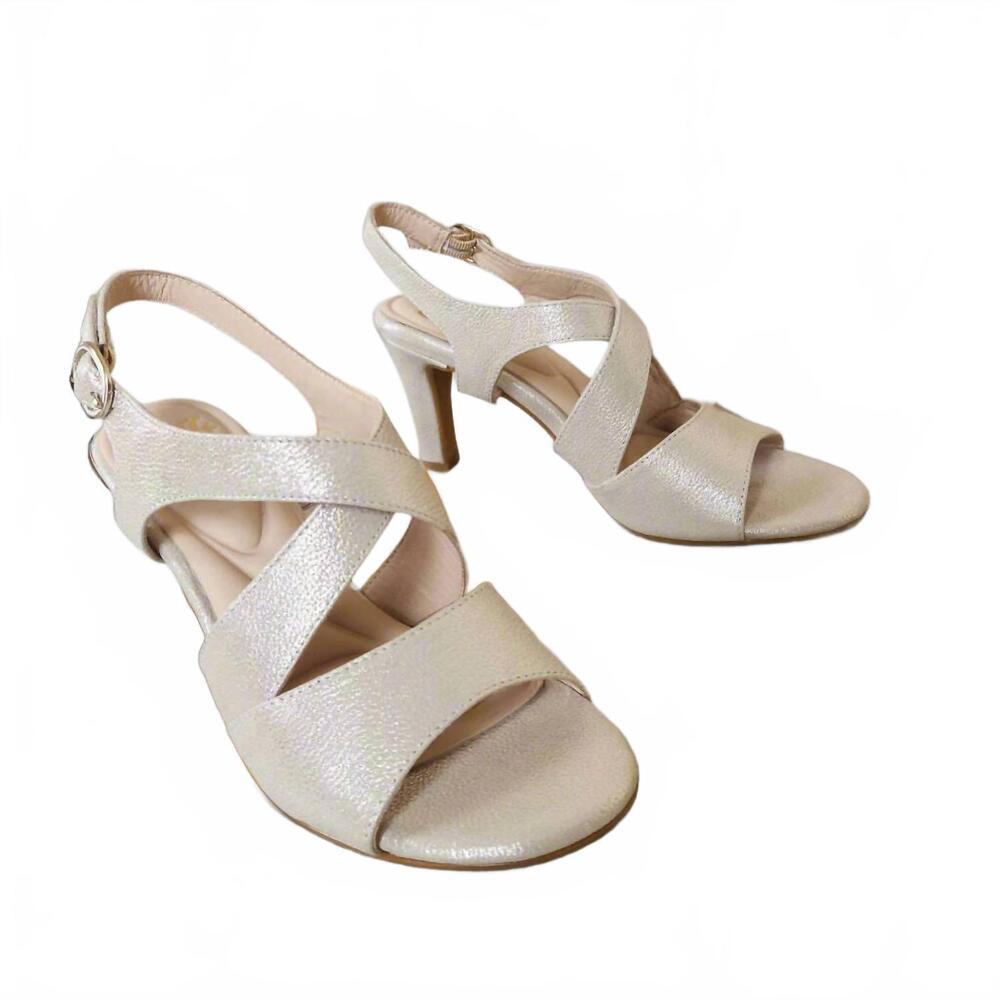NEW SOFFT women's jolene heeled sandal in silver